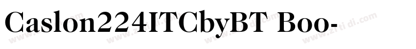 Caslon224ITCbyBT Boo字体转换